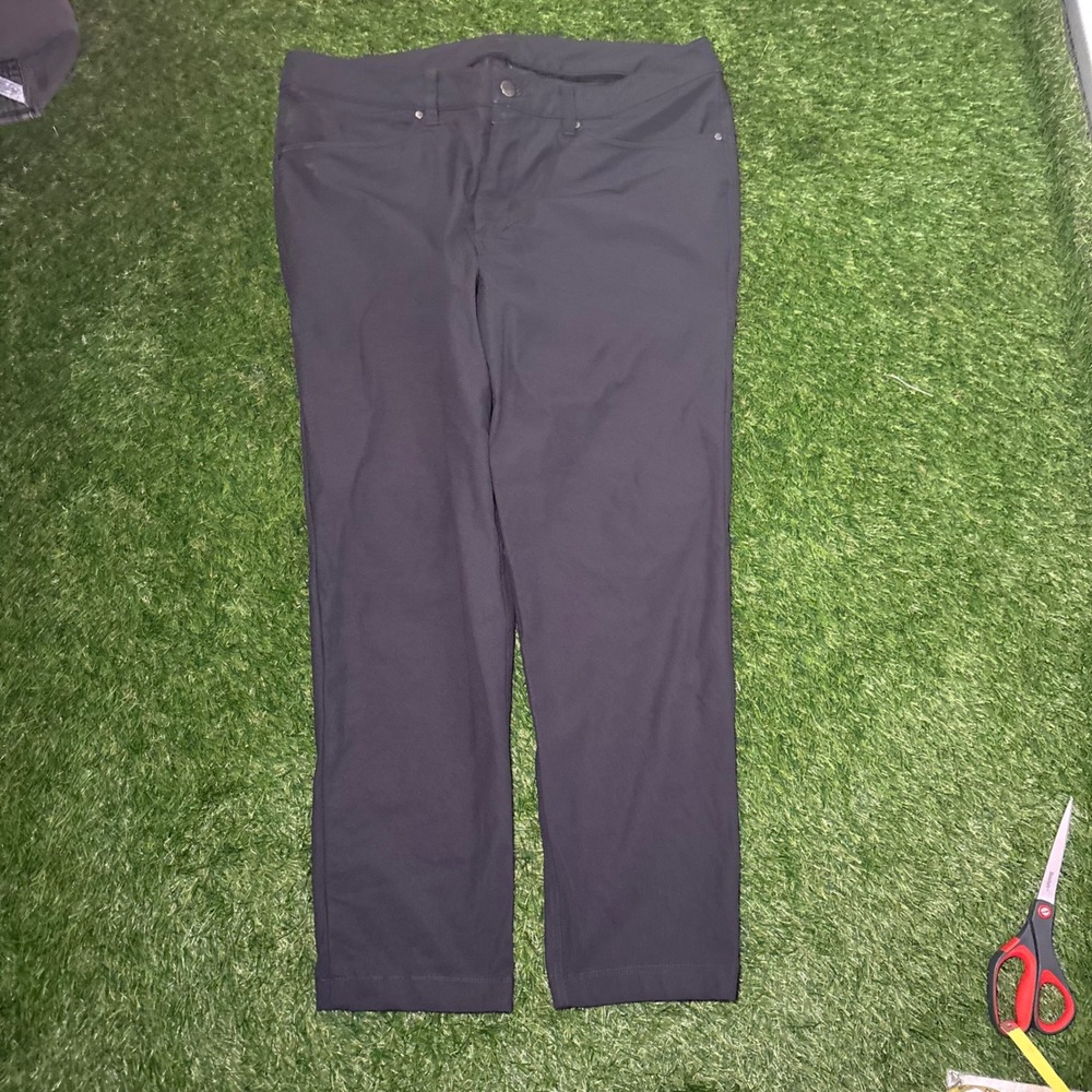 Lululemon Mens ABC Pant Slim 35 Black Warpstreme Technical Trousers 0128